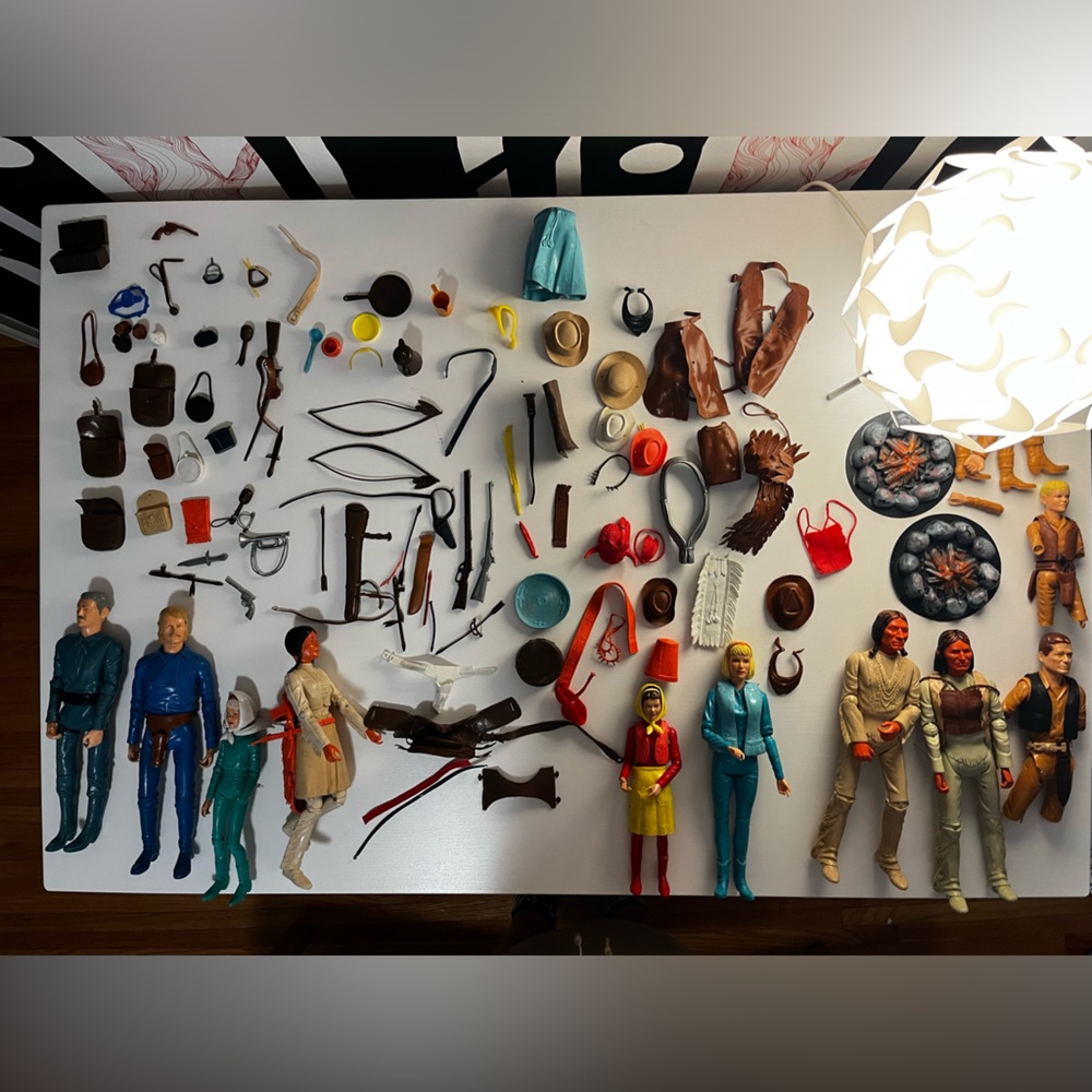 Johnny West action figures and accessories